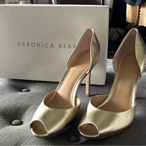 Veronica Beard Godot Peep Toe Pumps
